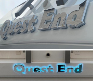 Quest End Lit Sign